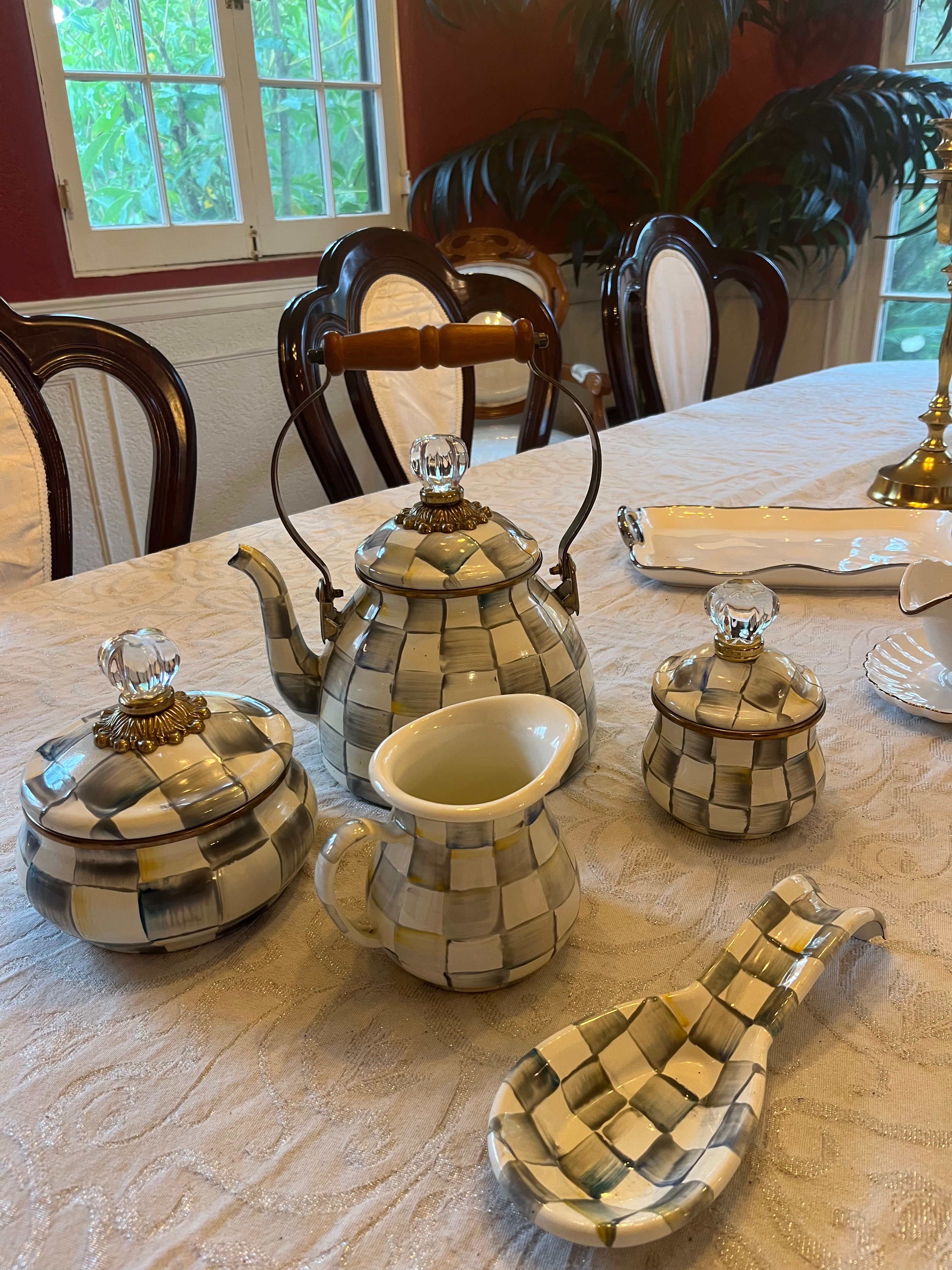 5 Creative Ways to Style MacKenzie-Childs Sterling Check for Spring